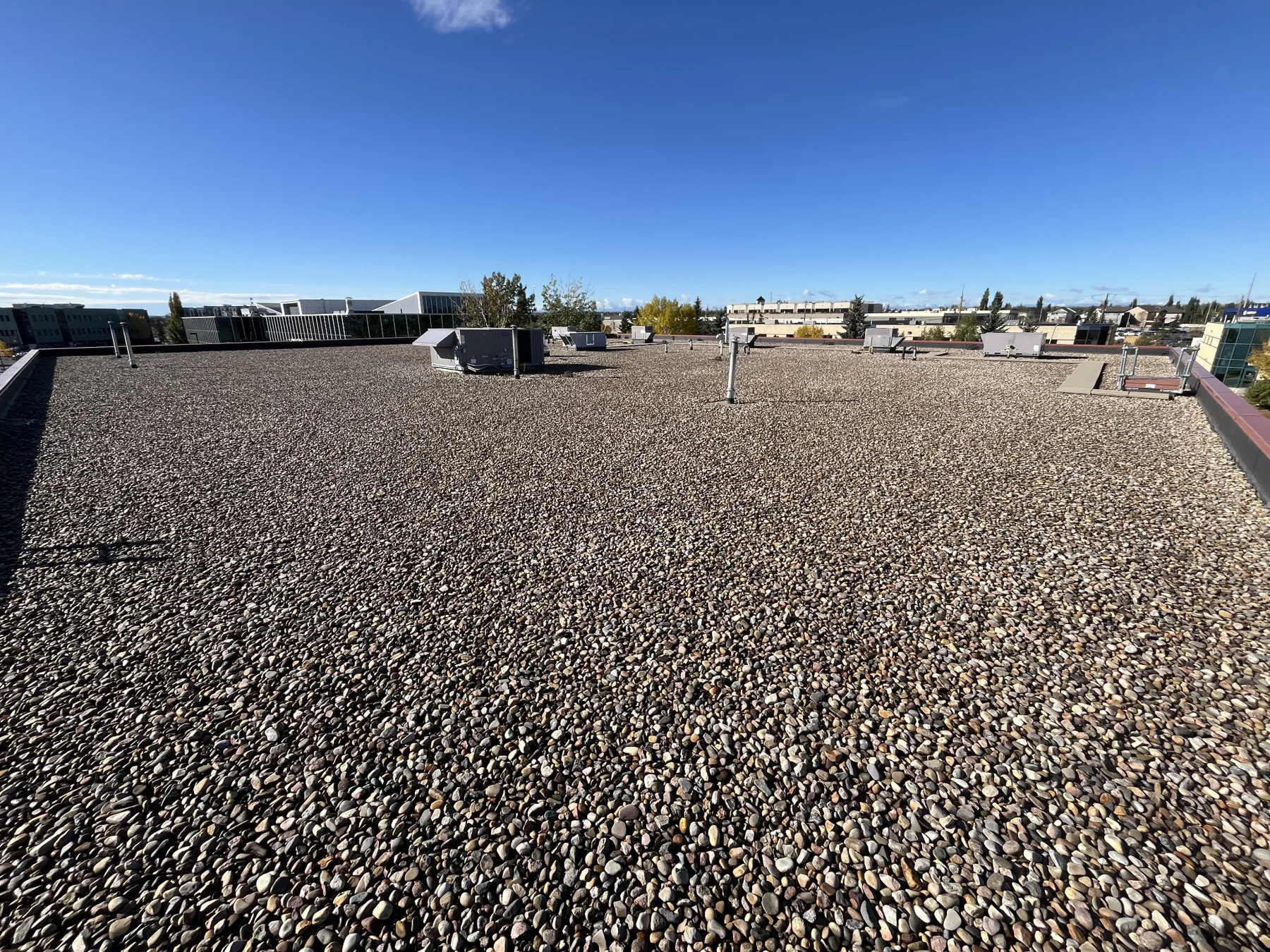 Commercial flat roof